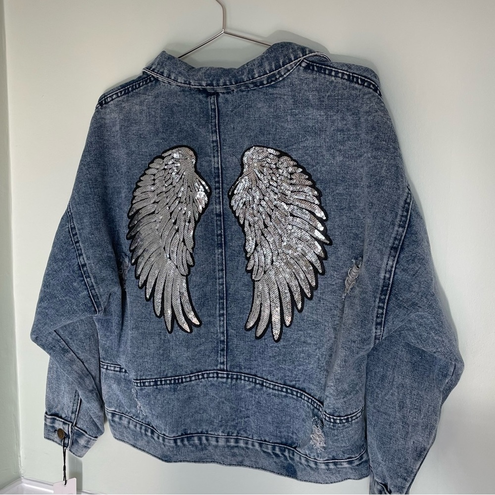 Angel Wing Jean Jacket